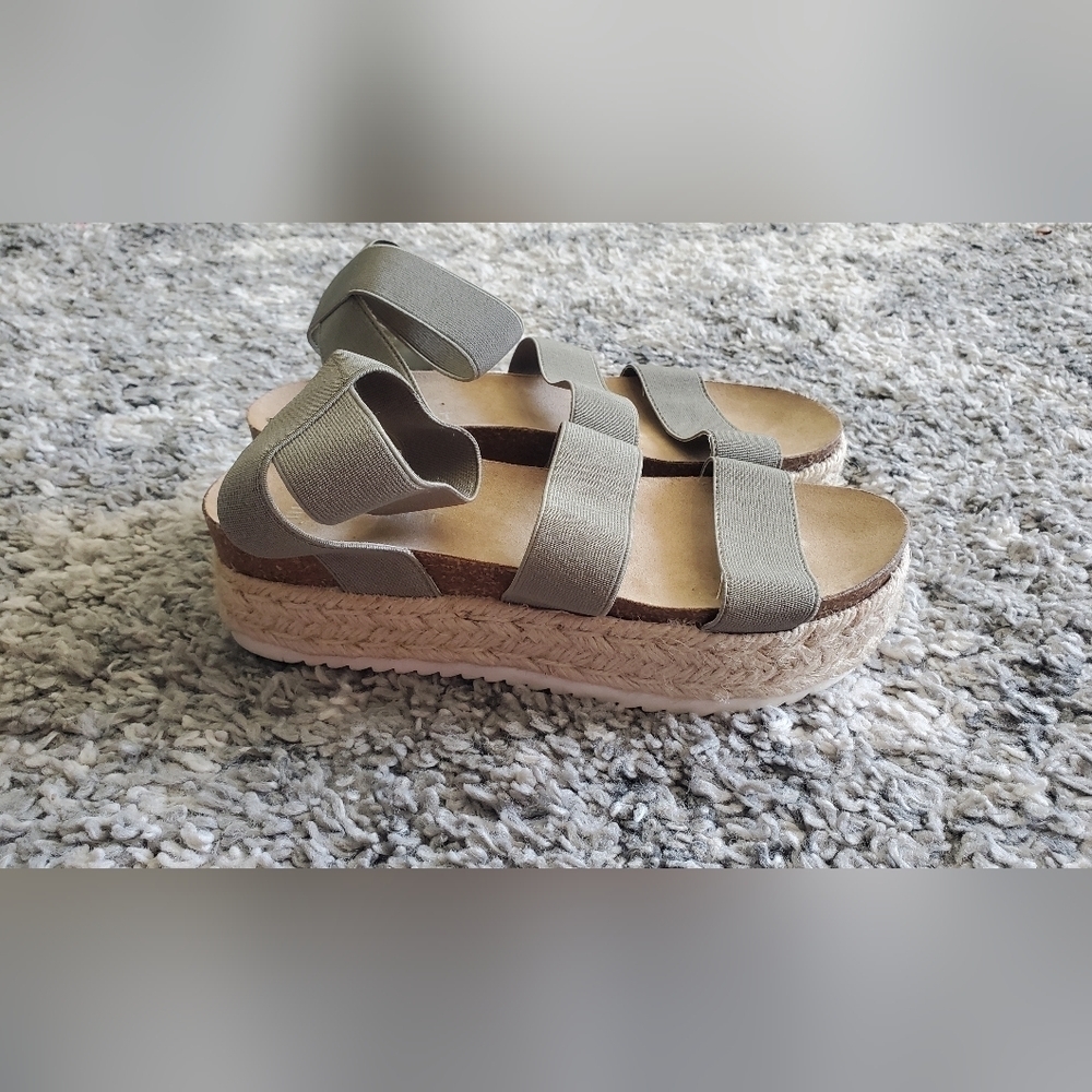 Esprit espadrille sandal thick platform Women's‎ Size 6.5
